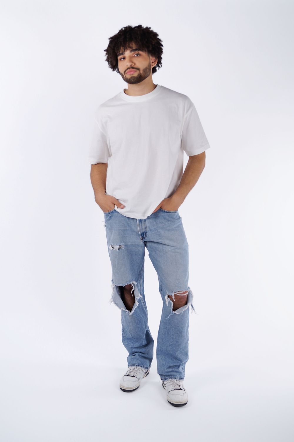 E-commerce photography with a male model