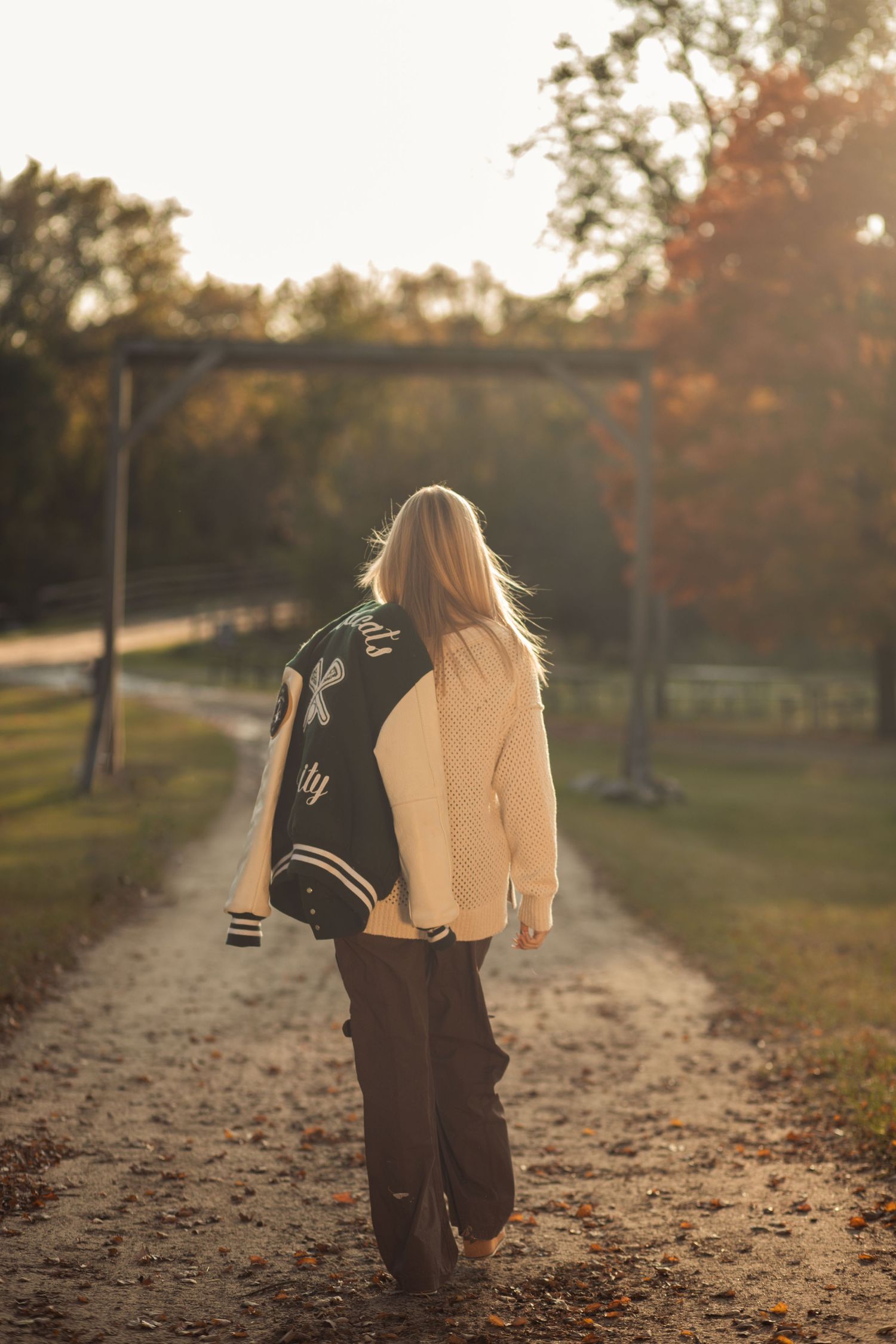 Senior portrait taken in Kensington Metro Park Michigan
