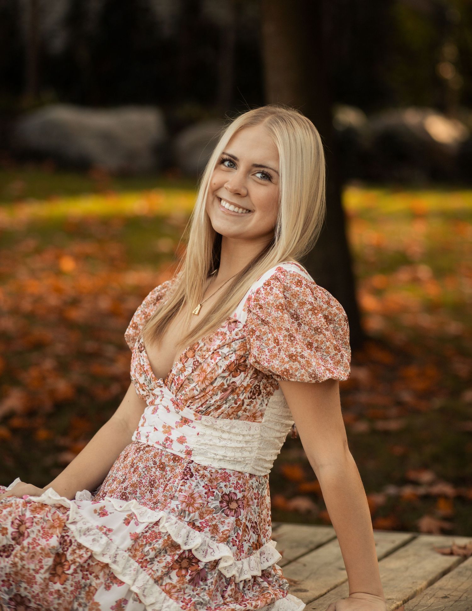 Senior portrait taken in Kensington Metro Park Michigan