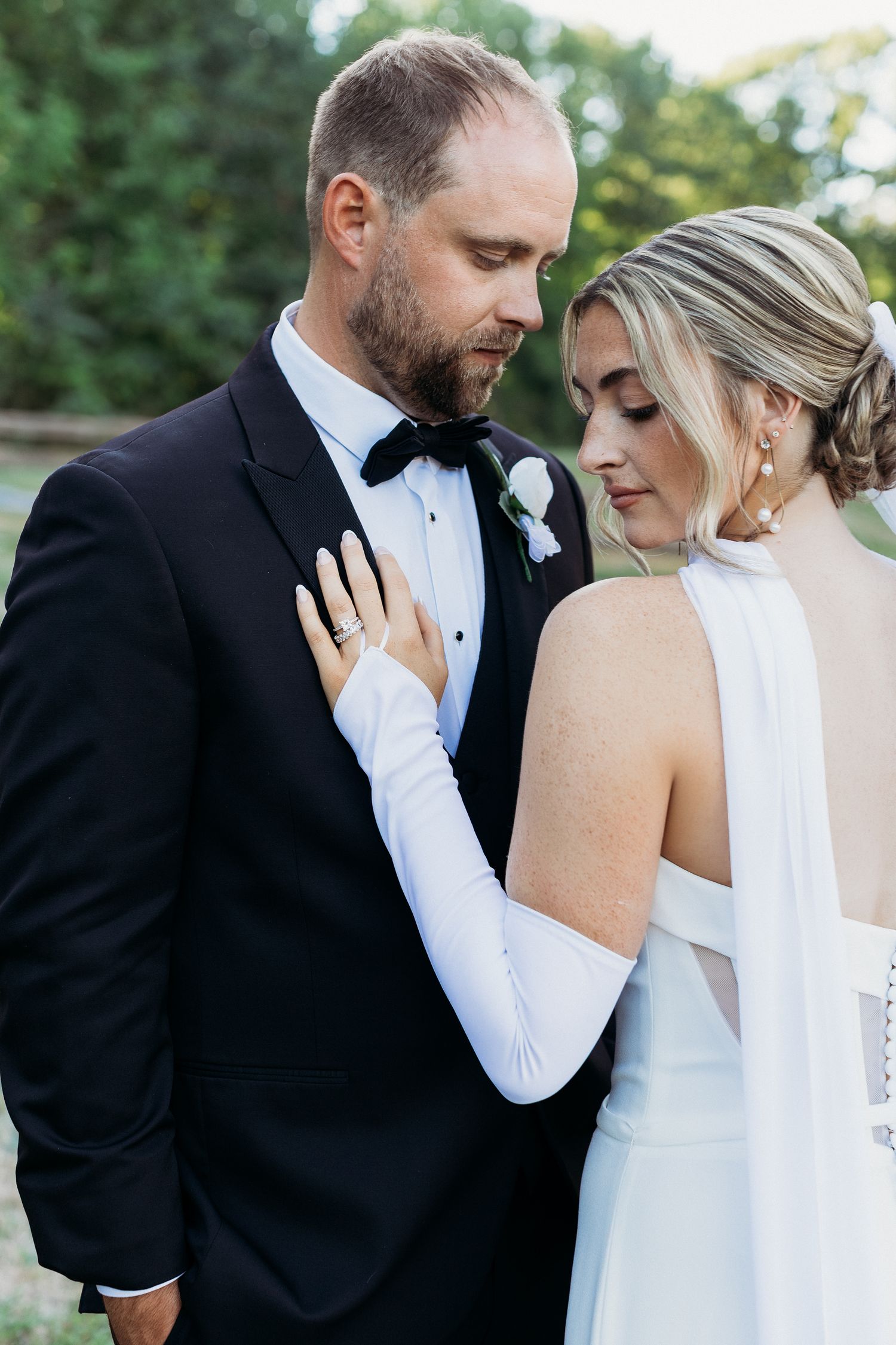 editorial vibe wedding portrait photo taken by maine wedding photographer