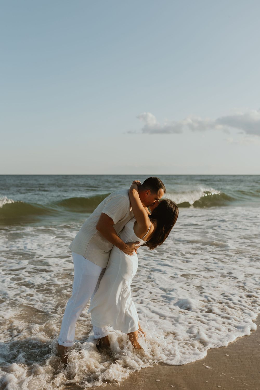 Summer Beach Engagement Photos in Long Island, by Long Island Wedding Photographer, Danielle Jenkin Photography