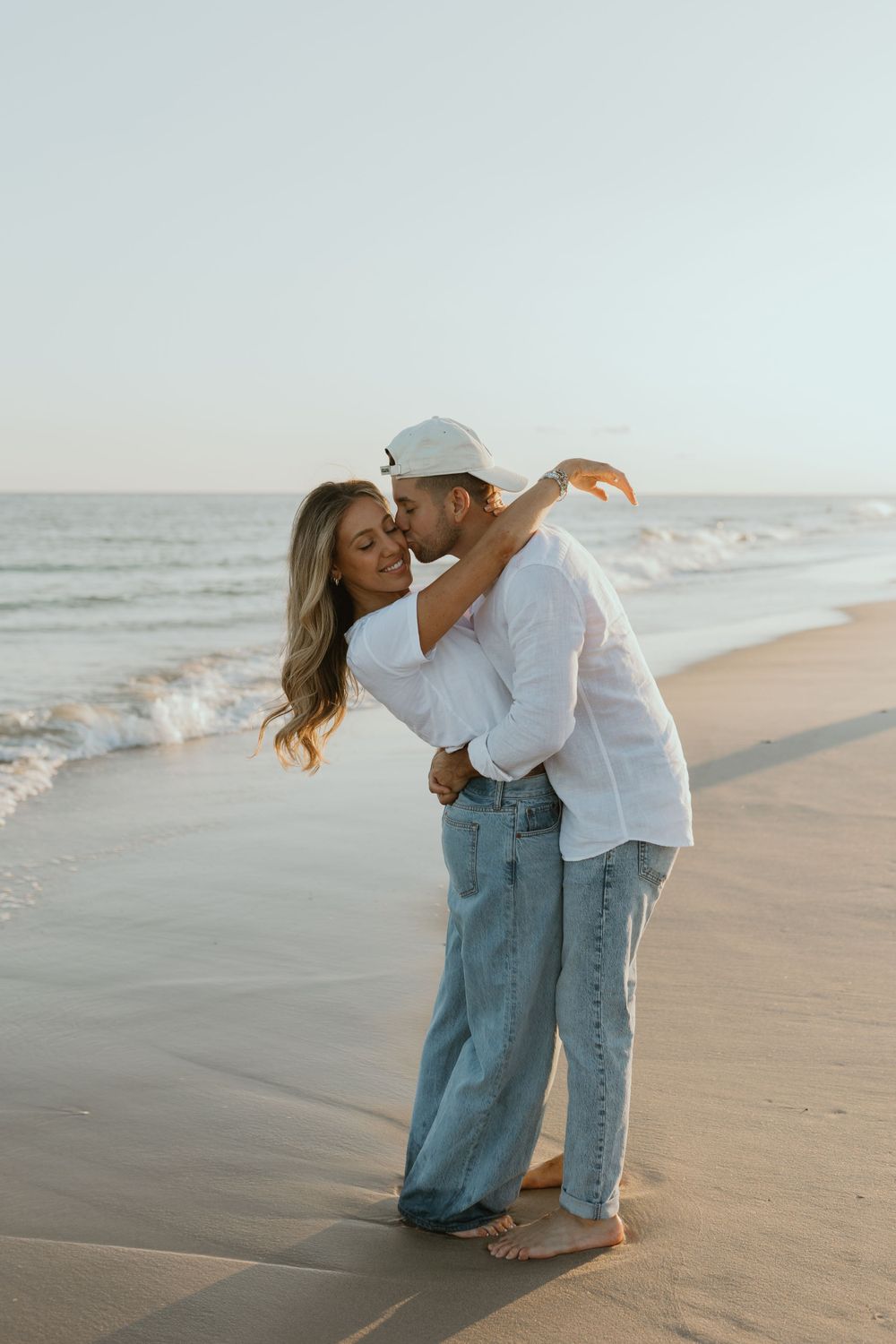 Summer Beach Engagement Photos in Long Island, by Long Island Wedding Photographer, Danielle Jenkin Photography