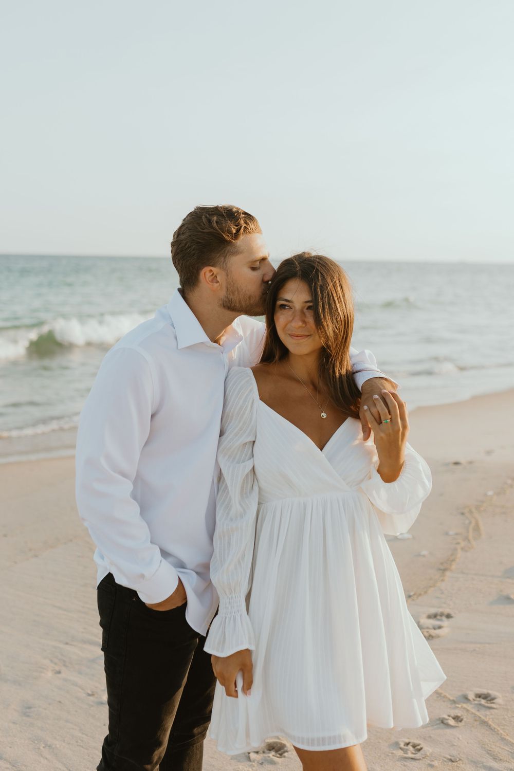 Summer Beach Engagement Photos in Long Island, by Long Island Wedding Photographer, Danielle Jenkin Photography