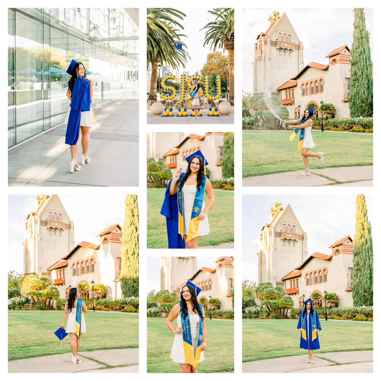 San Jose State University Graduation Session. Senior at SJSU. Grad session at San Jose State University Campus