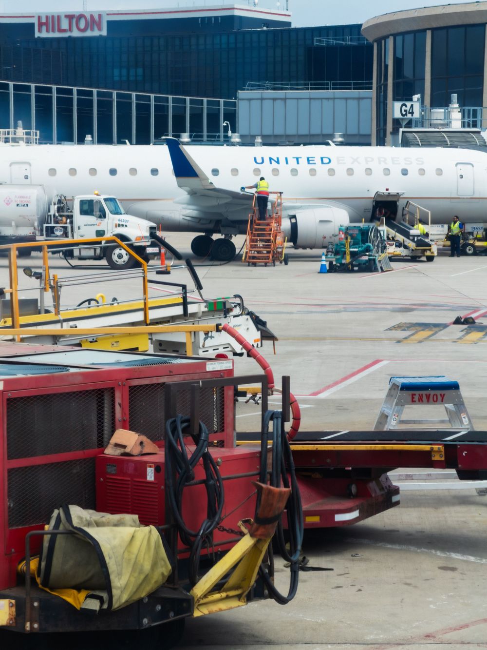 A view of American Airlines Terminal 3 from my flight to Tulsa, OK. June 10, 2026.