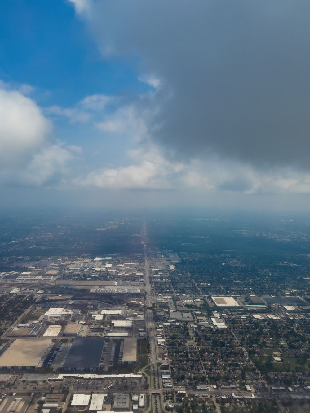 A view out the window from my flight to Tulsa, OK. June 10, 2026.
