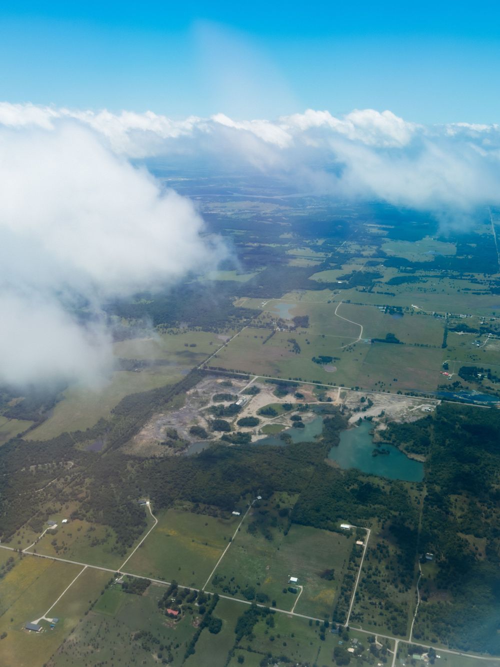 A view out the window from my flight to Tulsa, OK. June 10, 2026.
