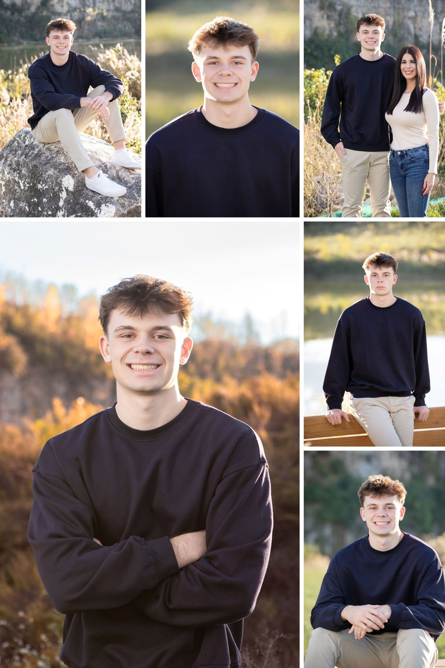 Grandview Heights senior photos at Quarry Metro Park with modern outdoor portraits, casual style, and scenic locations.