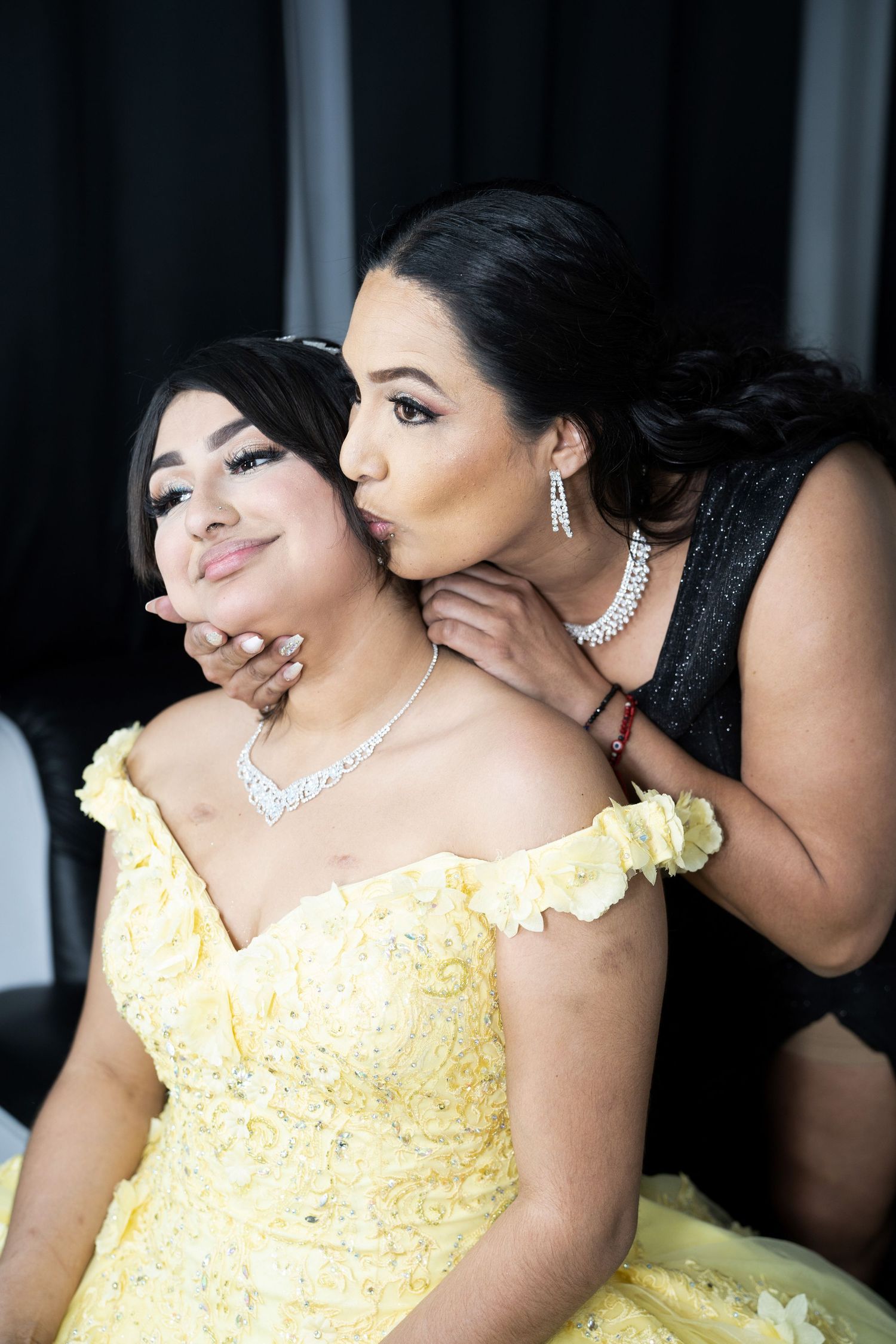 Radiant Quinceañera portrait honoring cancer survivor Brianna through A Wish with Wings by a Dallas Fort Worth quince photographer.