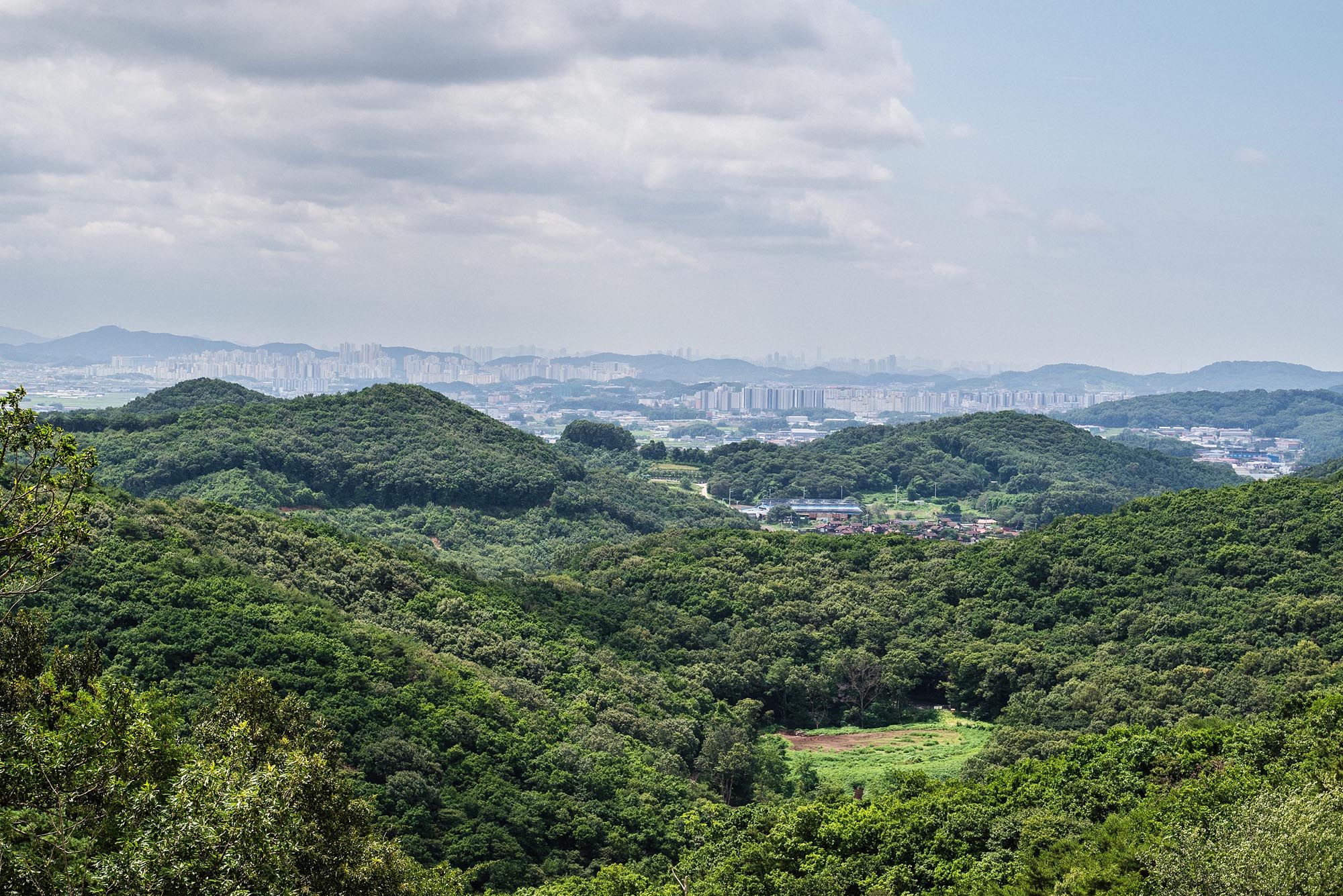 View looking back into South Korea from Aegibong
