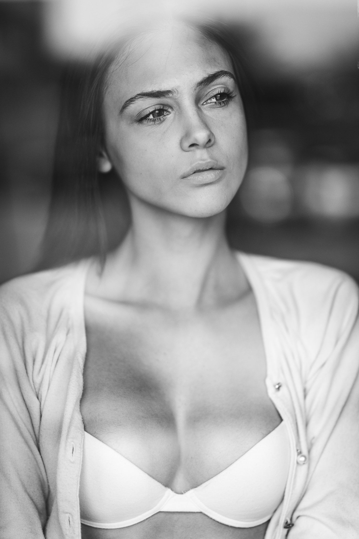 Ritratto in bianco e nero , parte del progetto fotografico "Through The Never", caratterizzato da un'estetica espressiva, e un forte impatto