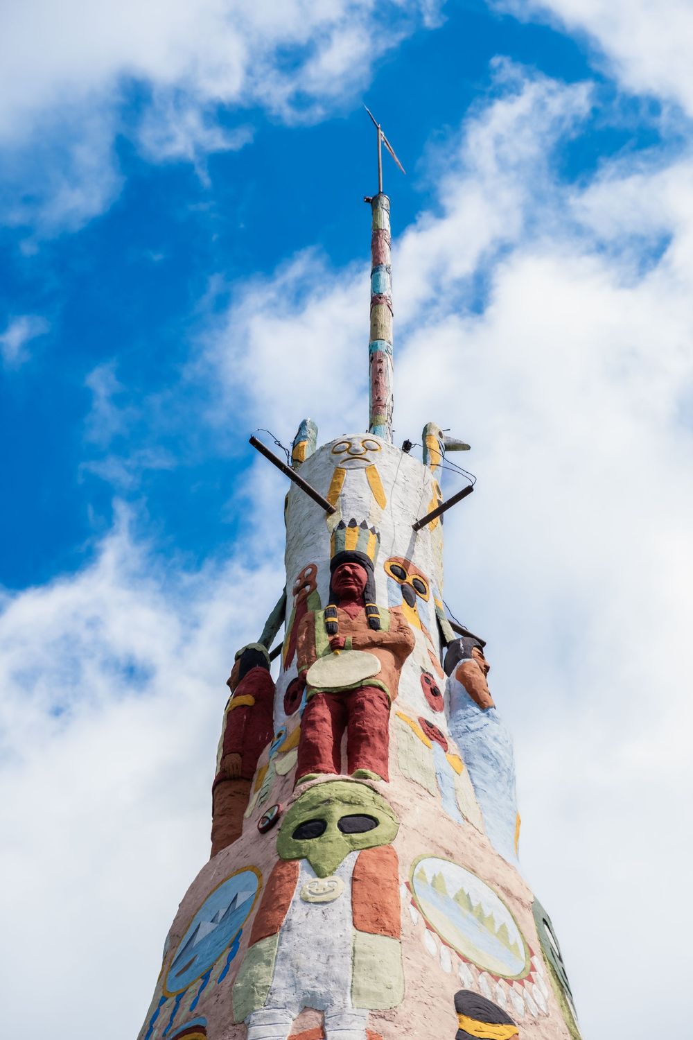 Ed Galloway's Totem Pole Park. Route 66, Oklahoma.