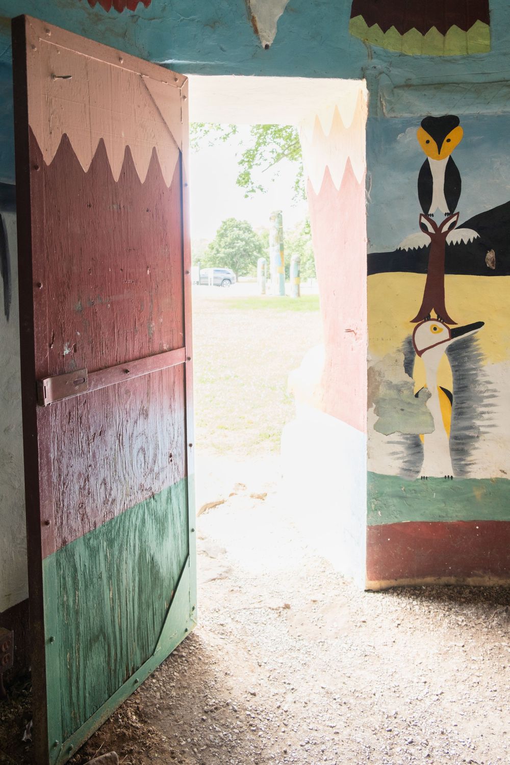 Ed Galloway's Totem Pole Park. Route 66, Oklahoma.