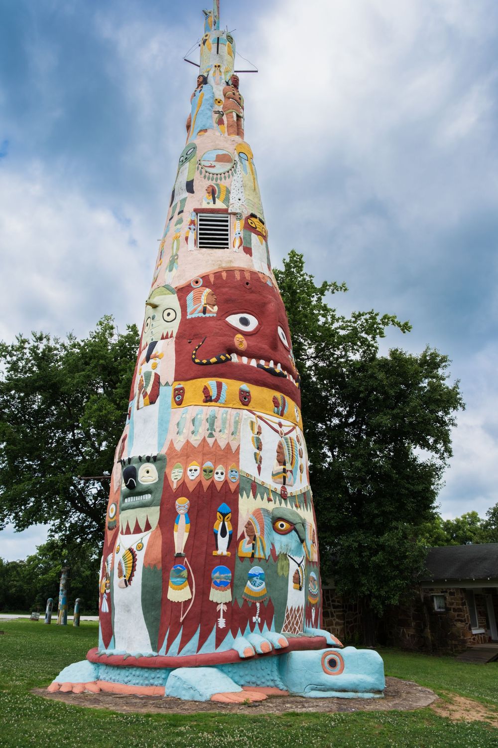 Ed Galloway's Totem Pole Park. Route 66, Oklahoma.