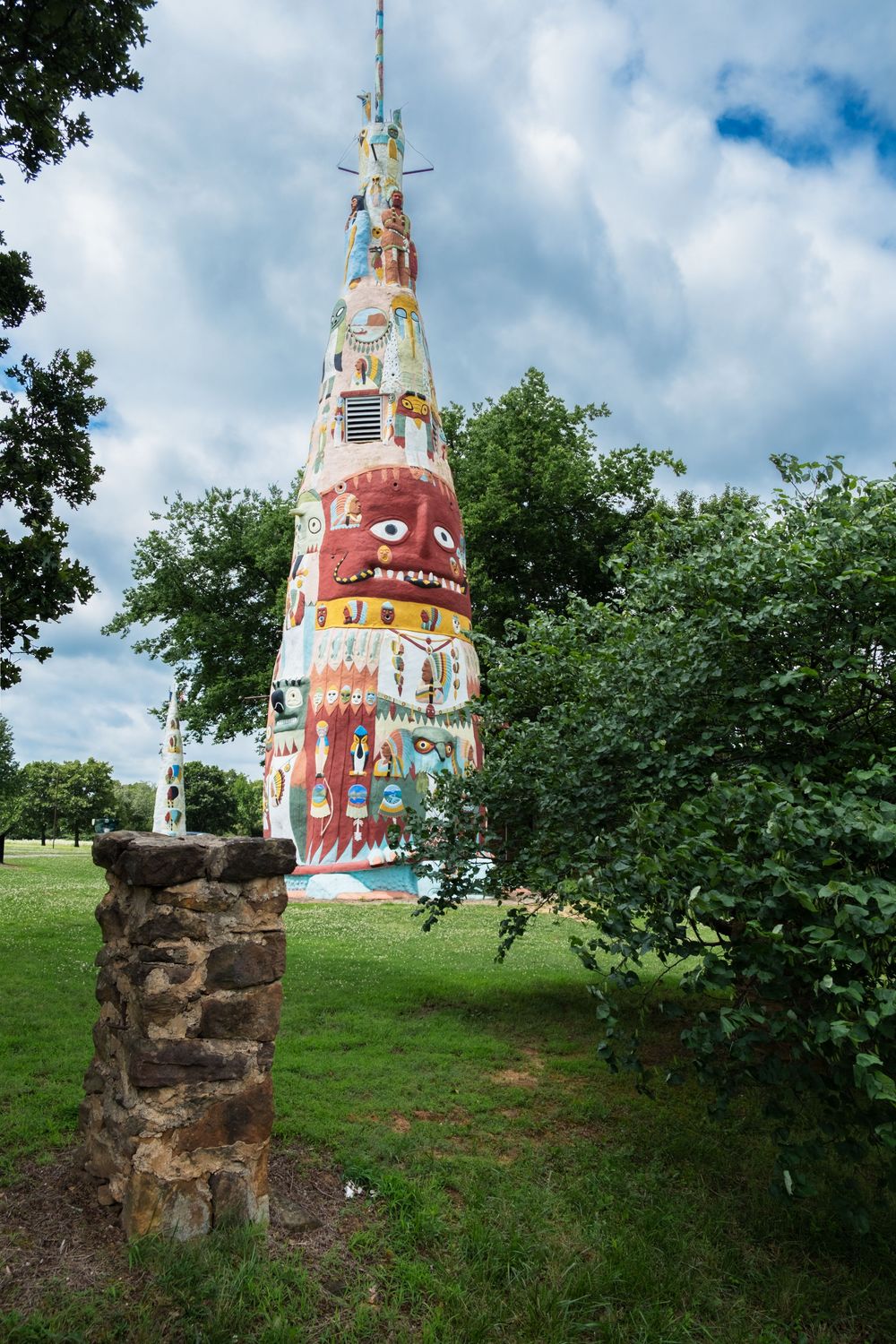 Ed Galloway's Totem Pole Park. Route 66, Oklahoma.