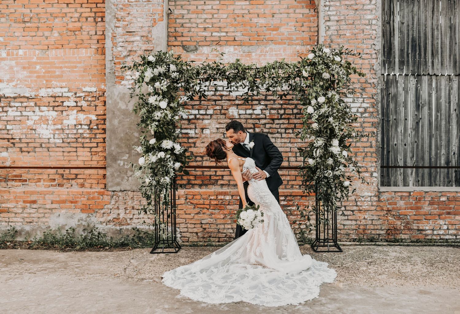 Megan and Joel walking together through The Cotton Mill