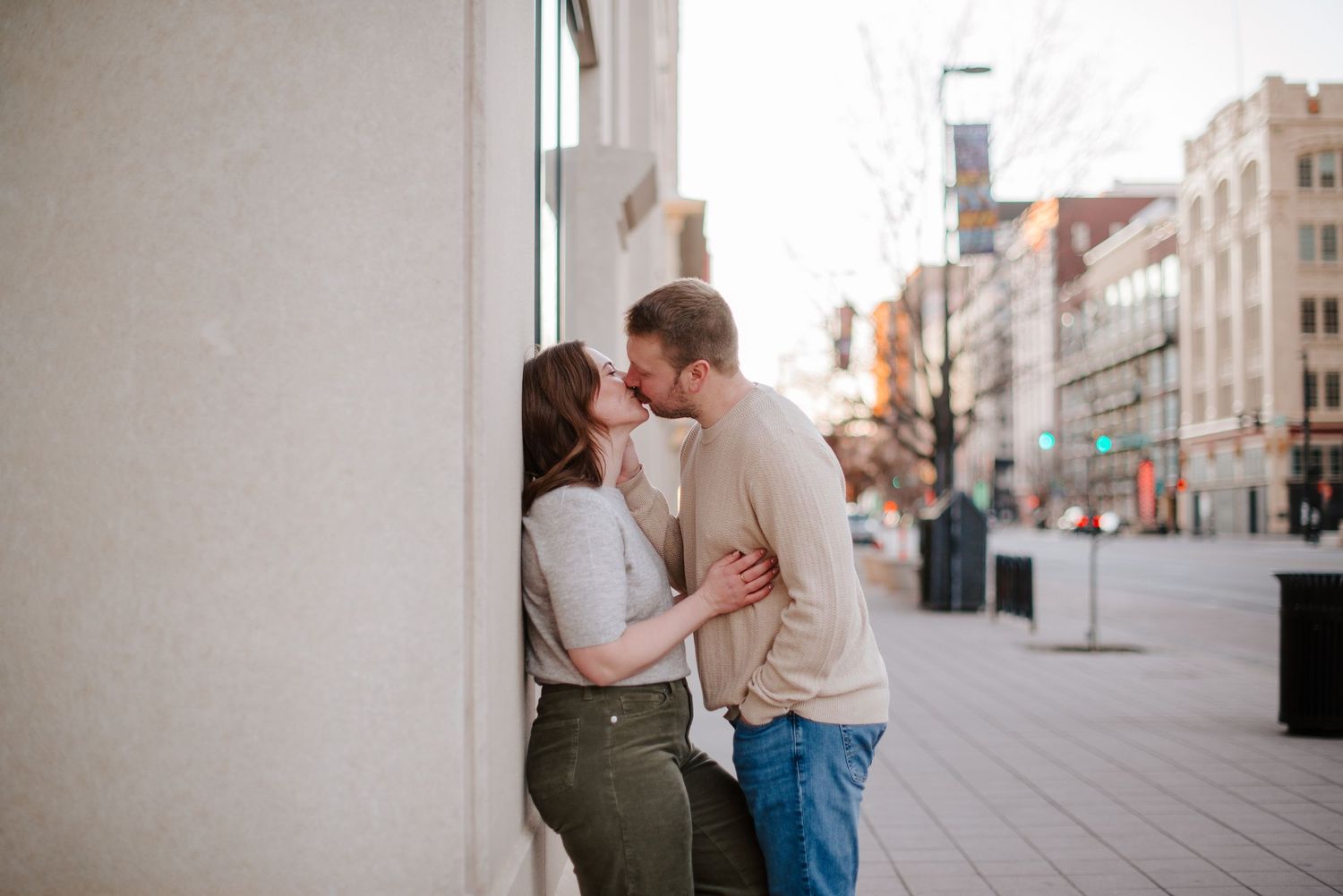 Wichita engagement pictures downtown