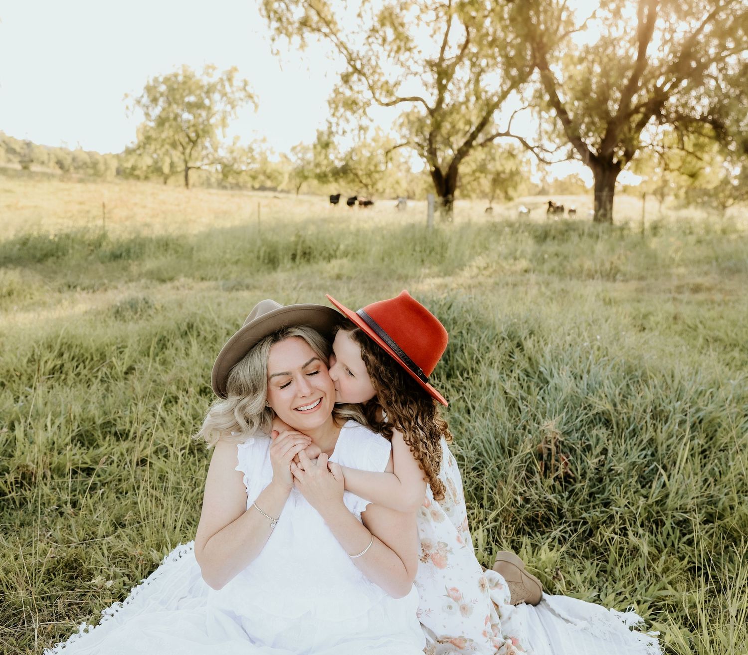 A moment between mum and daughter.