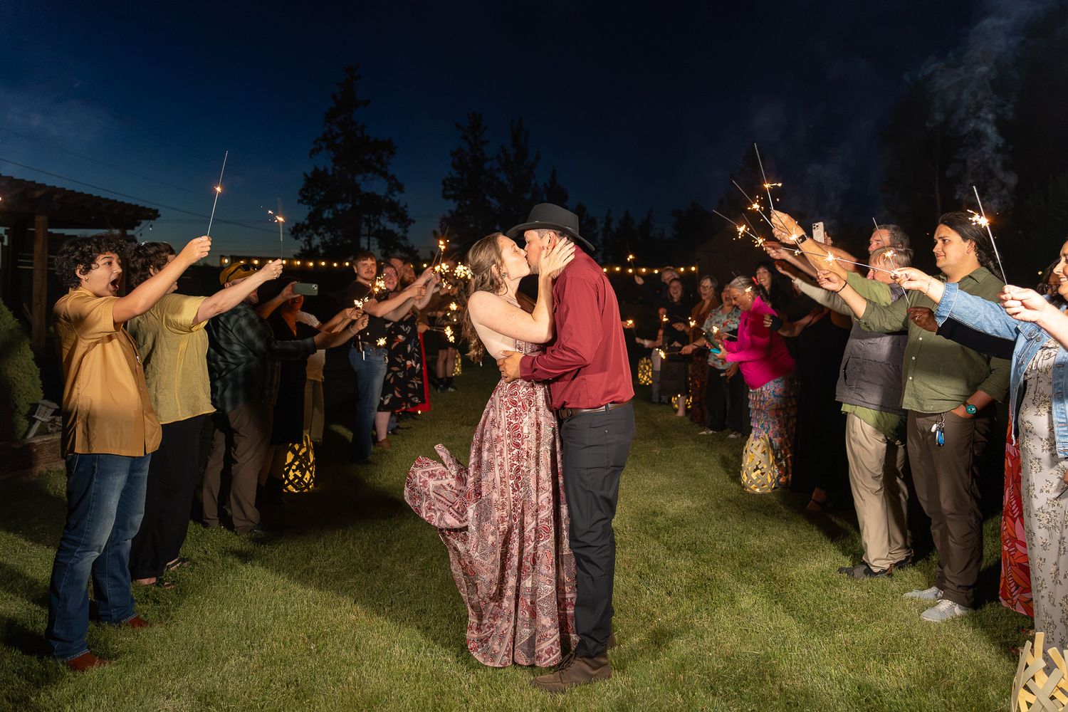 Bride and Groom Portraits in the Forest at Highland Farms in Brightwood Oregon.