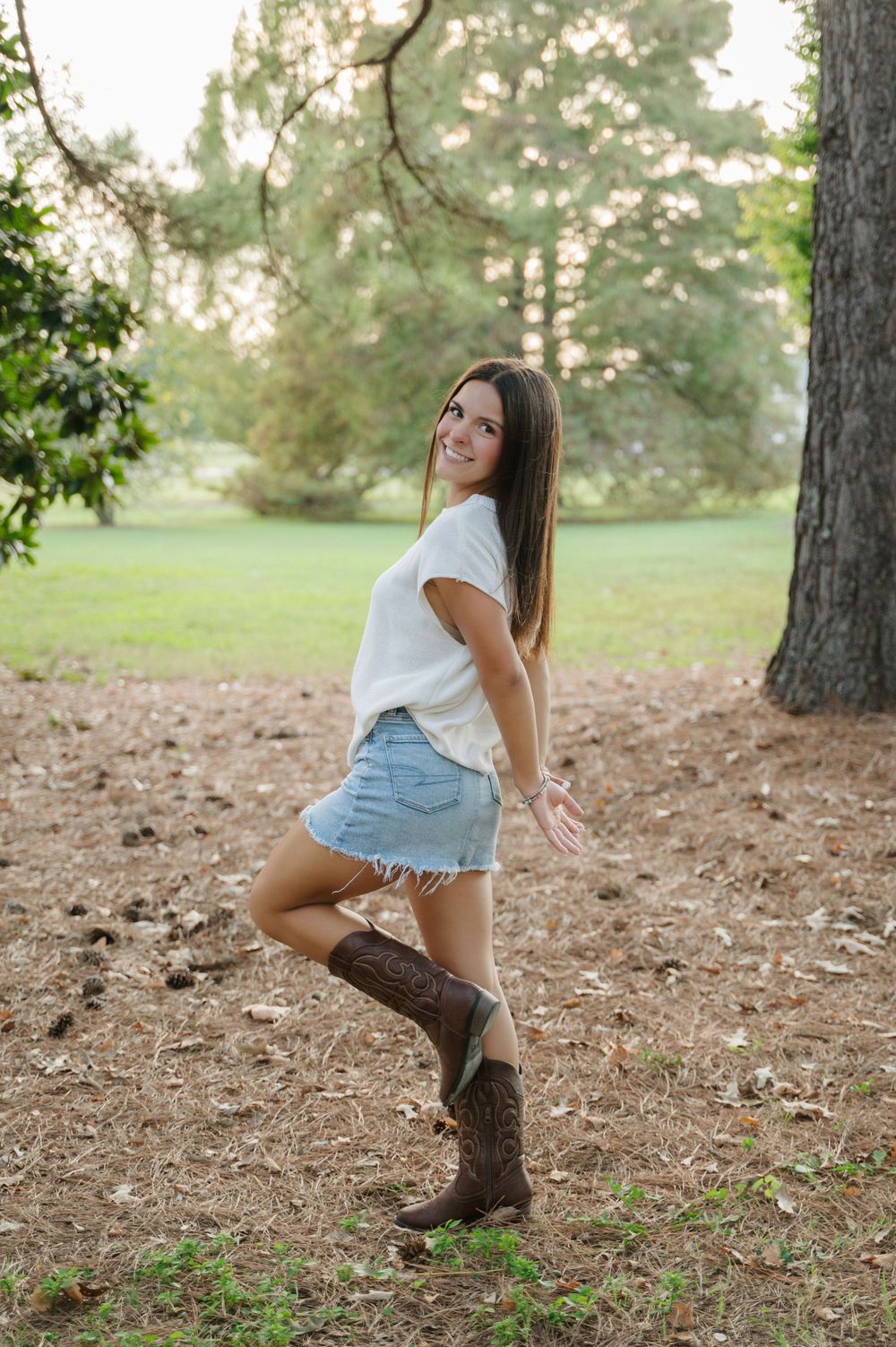Senior portrait in nature