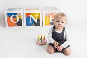milestone baby portrait photo ashford kent based photographer in studio
