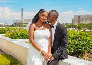 Tampa Riverwalk, Downtown Tampa Elopement photo session with BE Jazy Photography-Tampa Bay Photographer-Elopement-Courthouse wedding