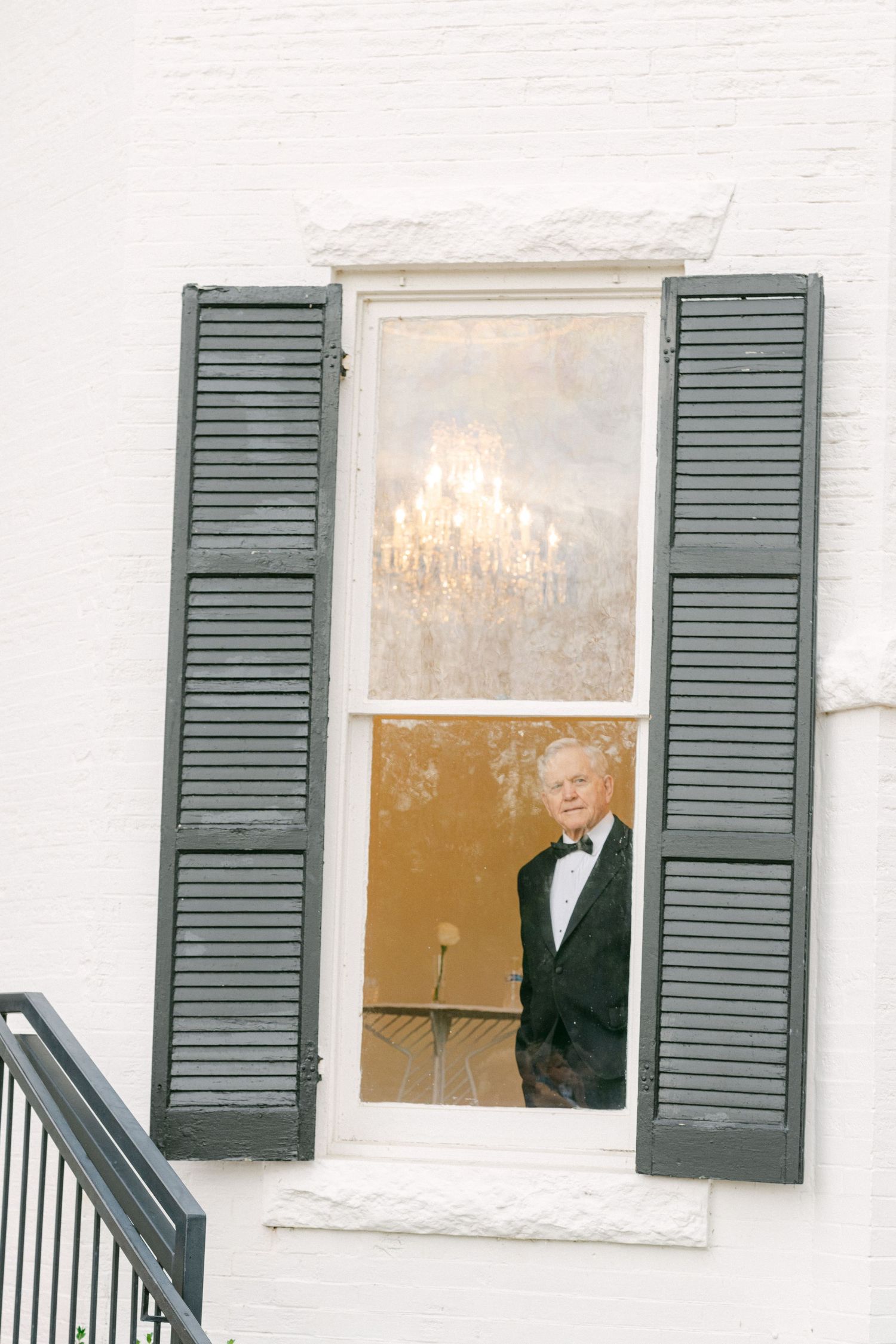 Woodbine Mansion Round Rock Austin Texas Winter Wedding Fine Art Editorial Photography  Family Portraits grandfather