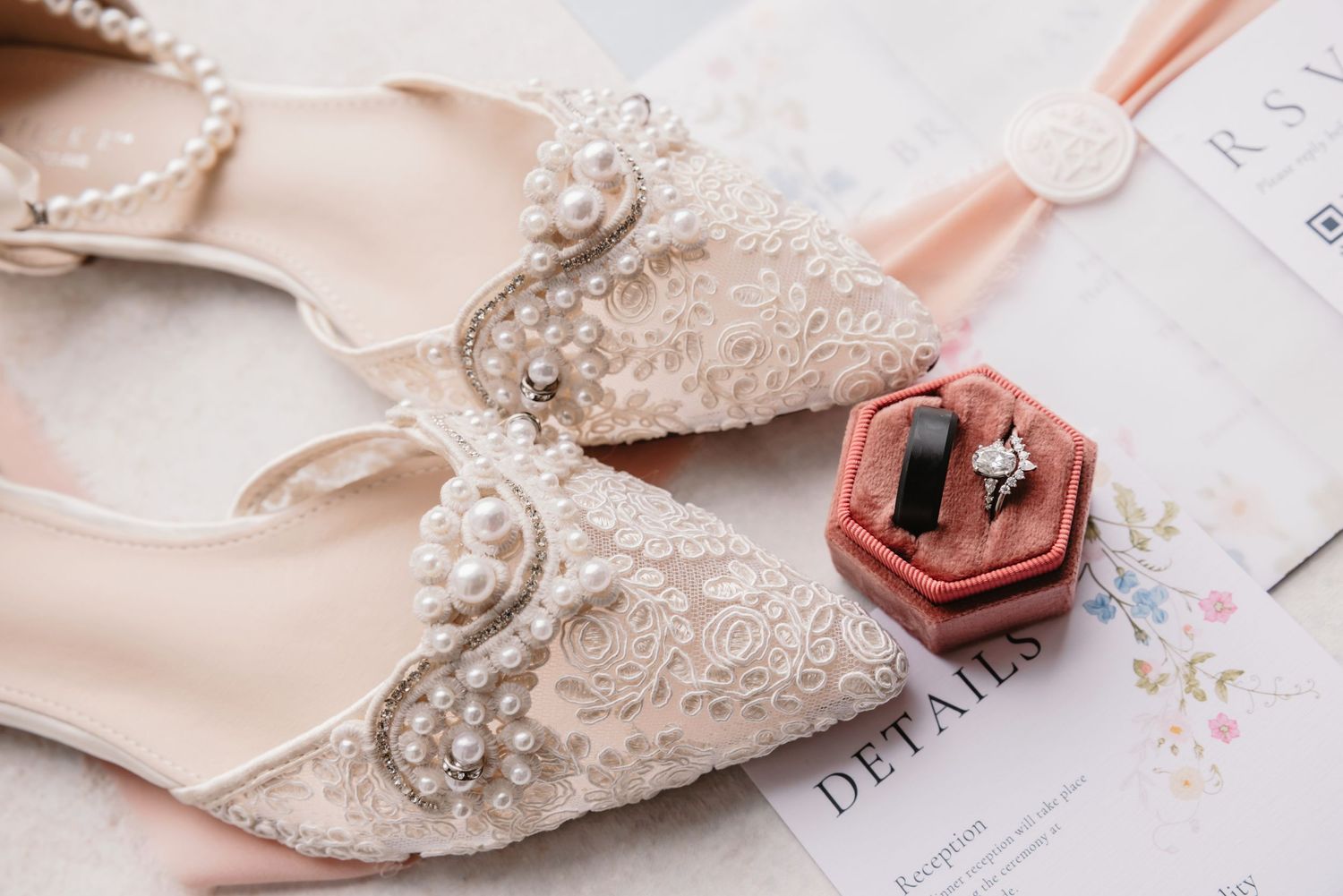 Lace Wedding Shoes Columbus, Ohio Wedding photography