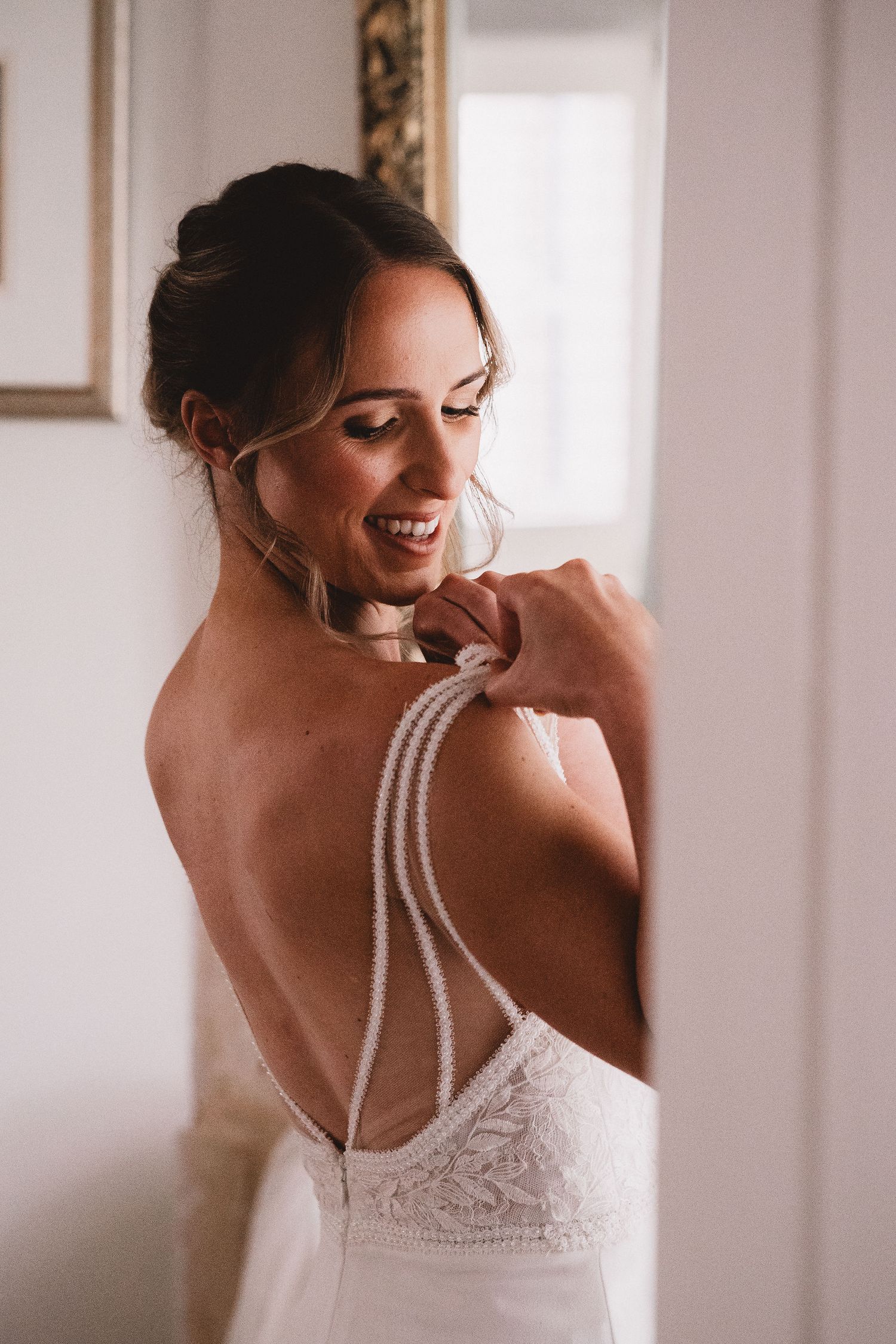 brides dress adjustment