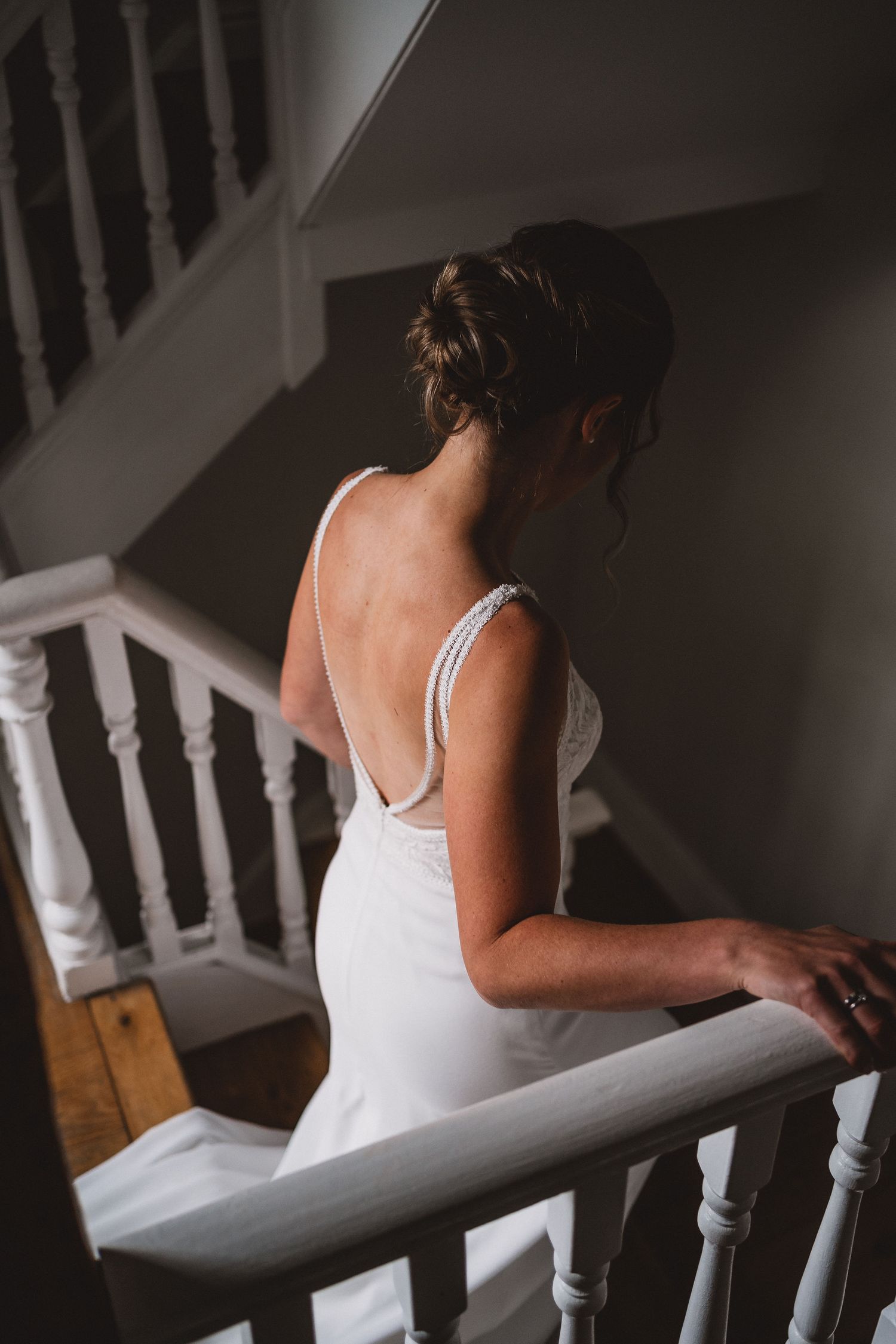 bride in her dress