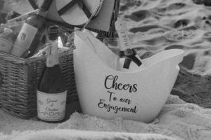 Verloving shoot op het strand