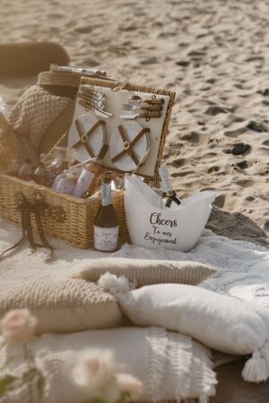 Verloving shoot op het strand