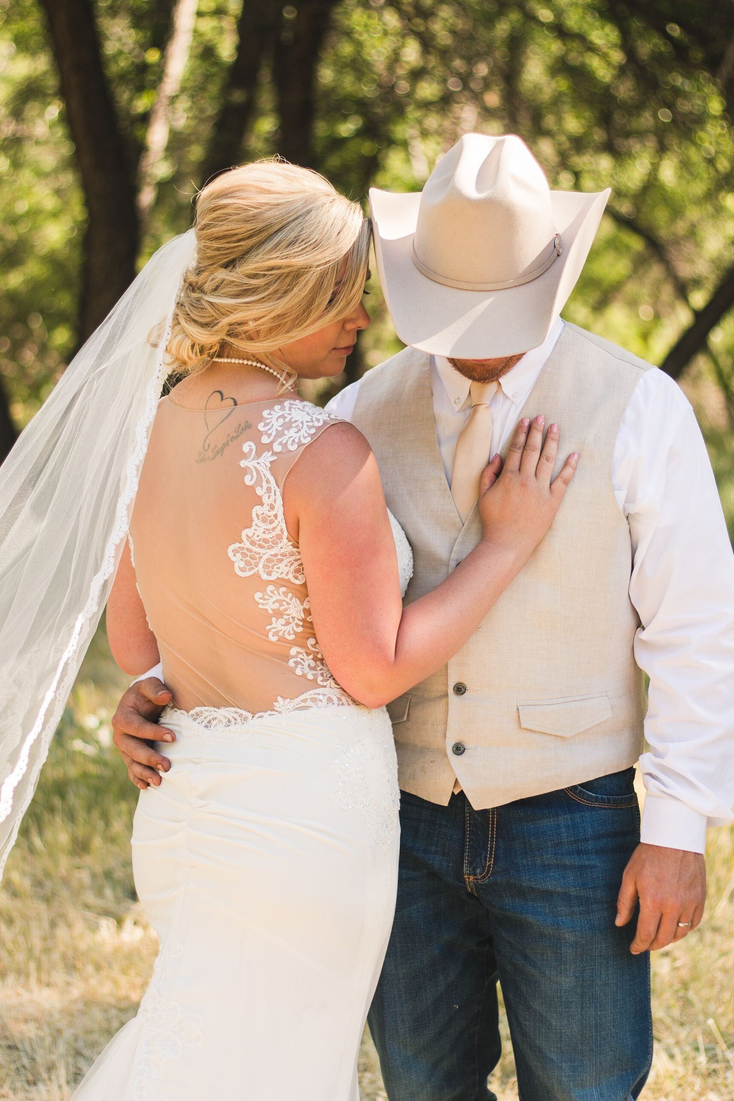 Bride and groom portrait in Arizona