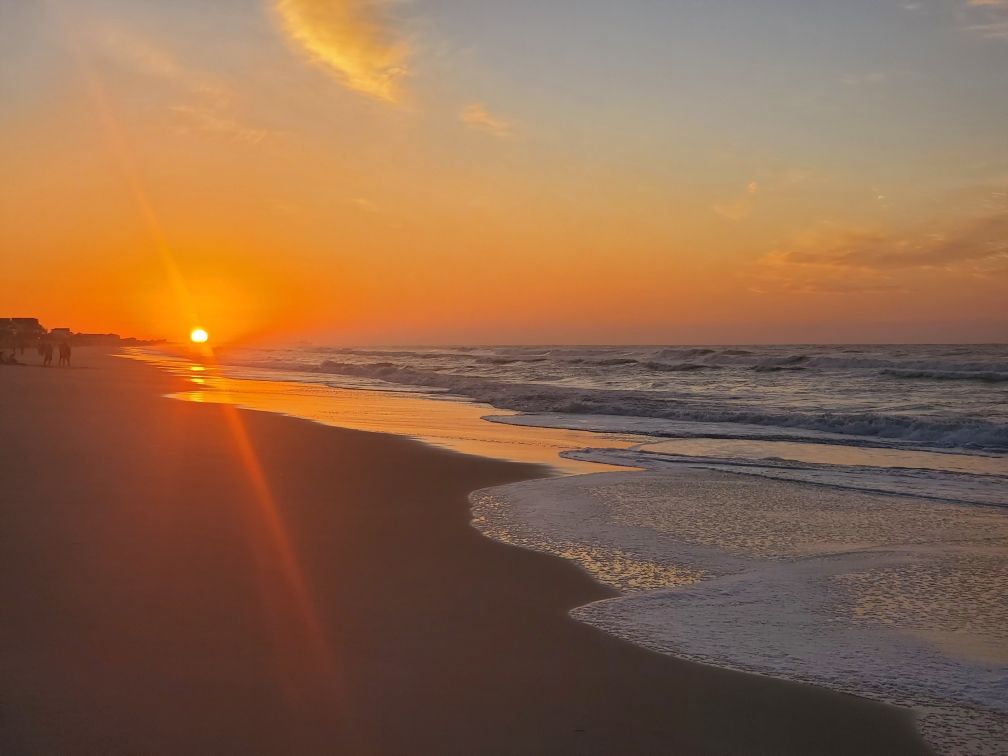 Beach, coast, landscape, sunrise