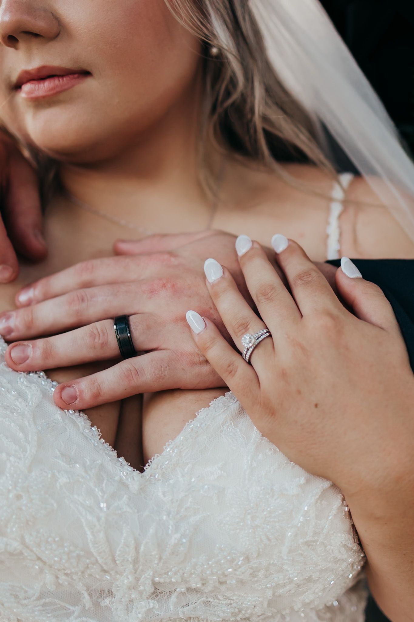 Georgia bride and groom close up of wedding rings