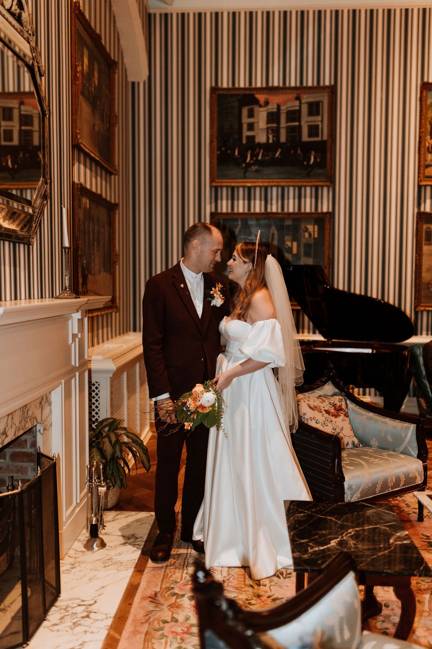 Indoor portrait at Randolph Hotel in Oxford