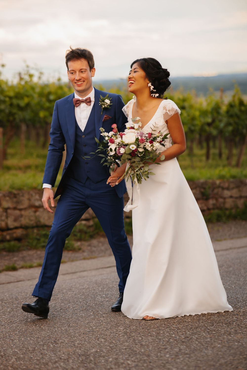 Séance photo de mariage en Alsace dans e Haut Rhin entre Colmar et Strasbourg