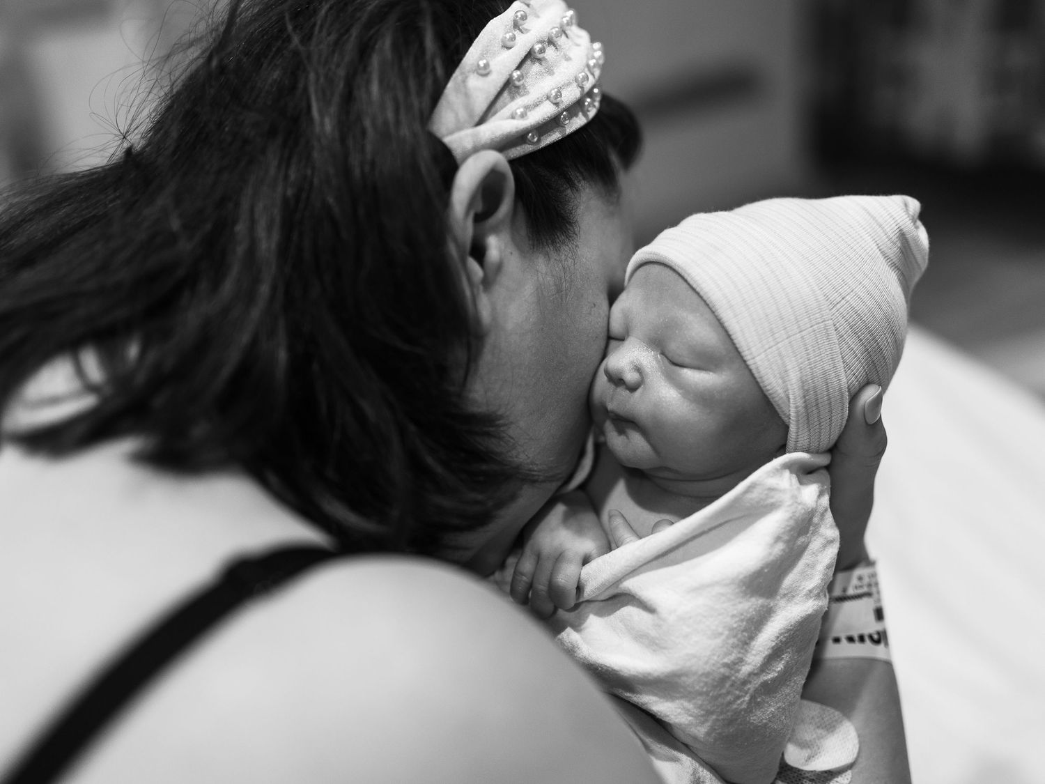 Mom with baby after birth
