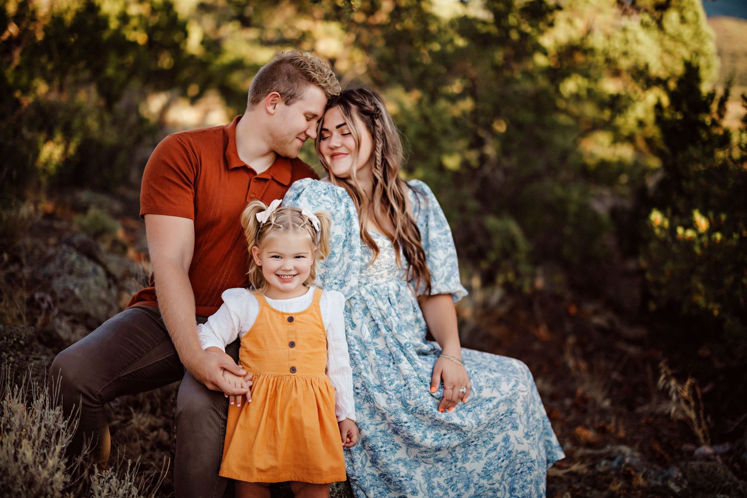 Sweet family portrait in Pine Valley Forrest Utah