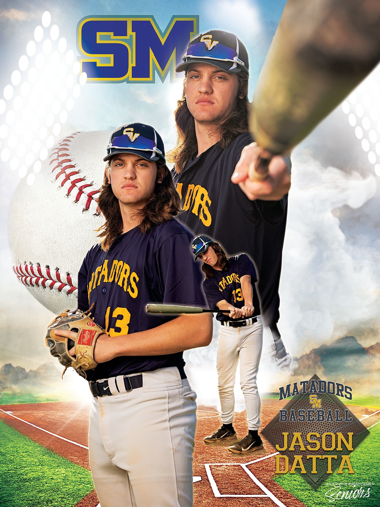 Paradise Valley Arizona Team Sports Banner Pictures by Anjeanette Photography Graduation High School Seniors scottsdale