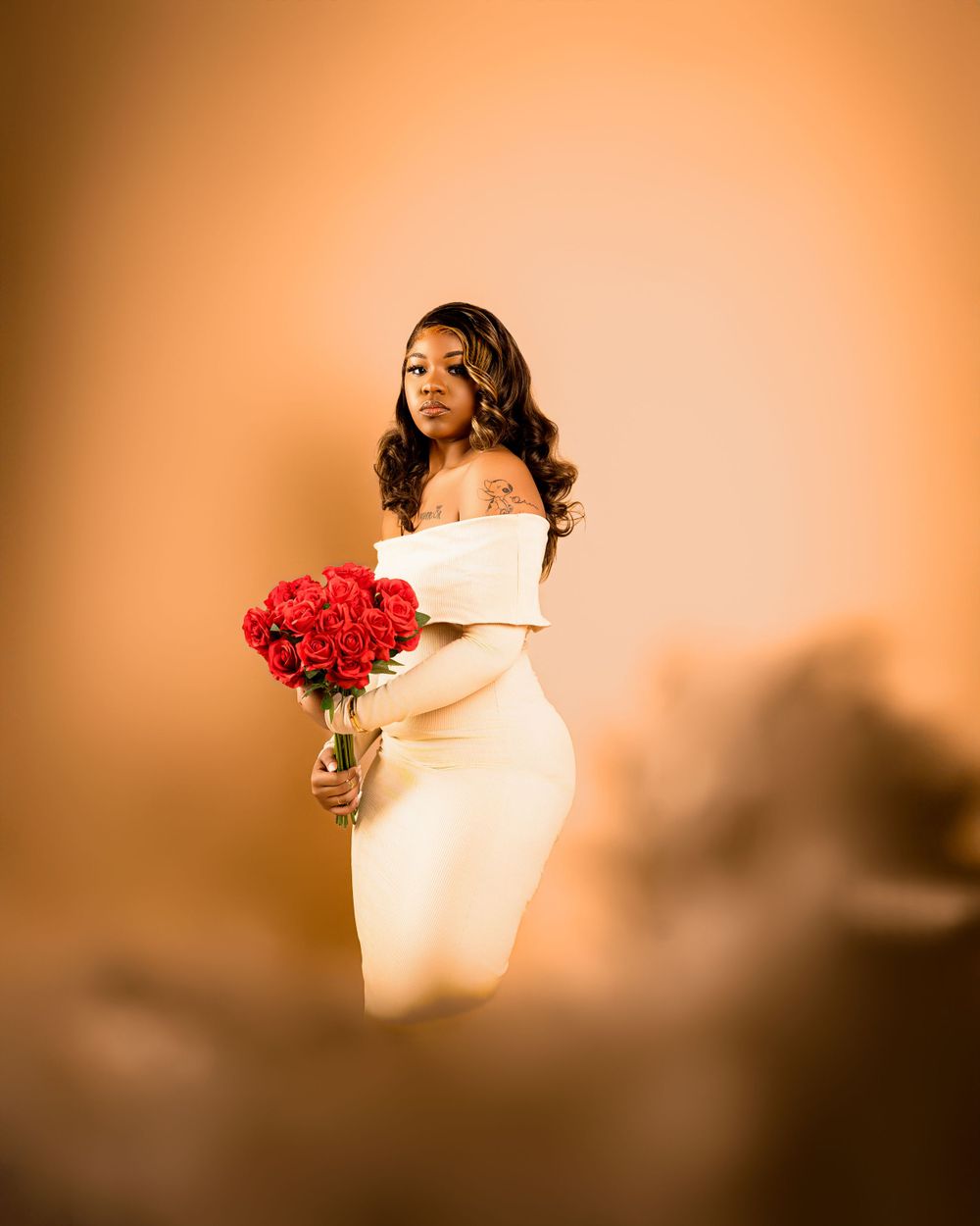 Bridal-style portrait — studio session by Timoy B Photography.