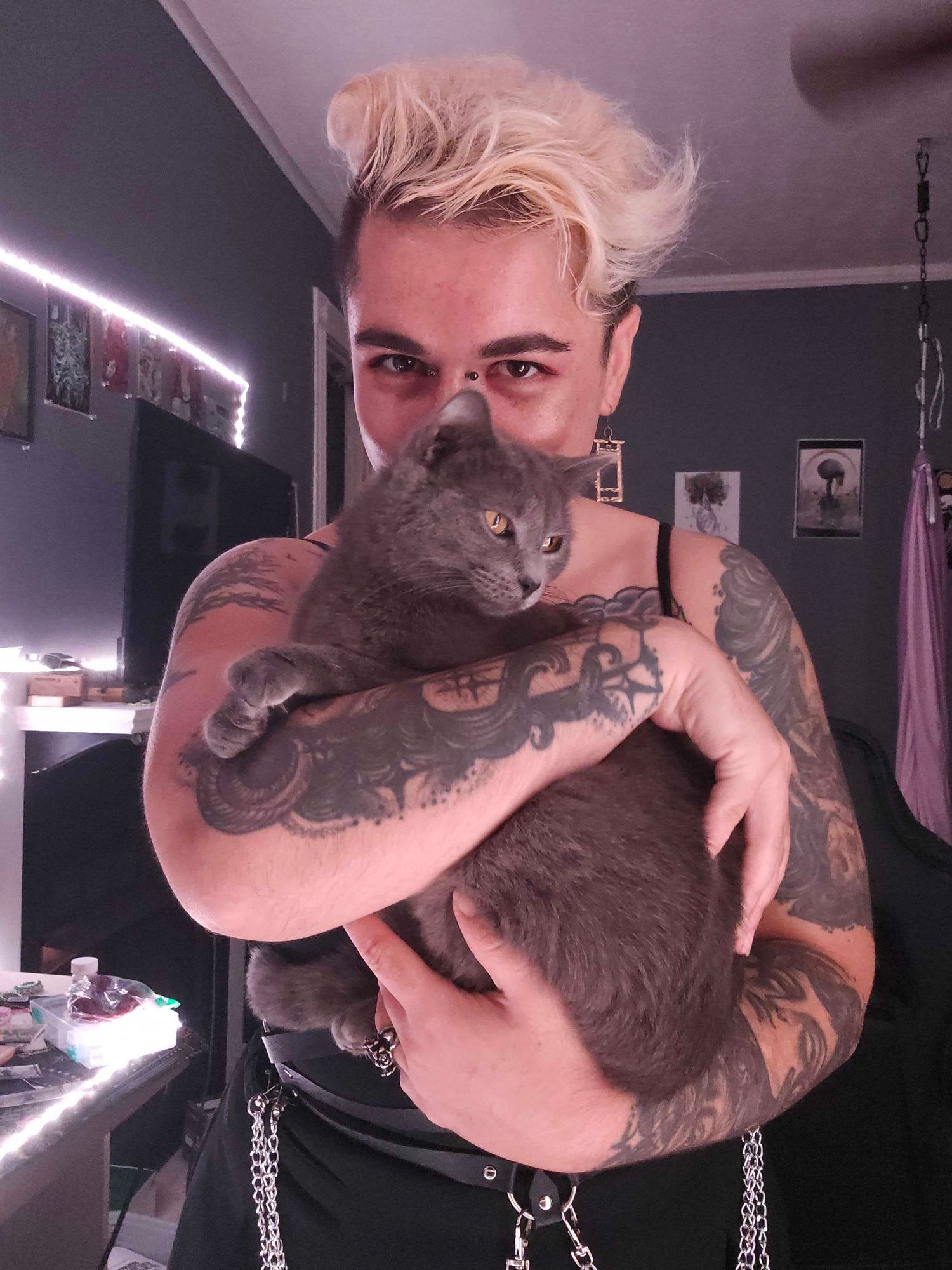 picture of photographer and their cat