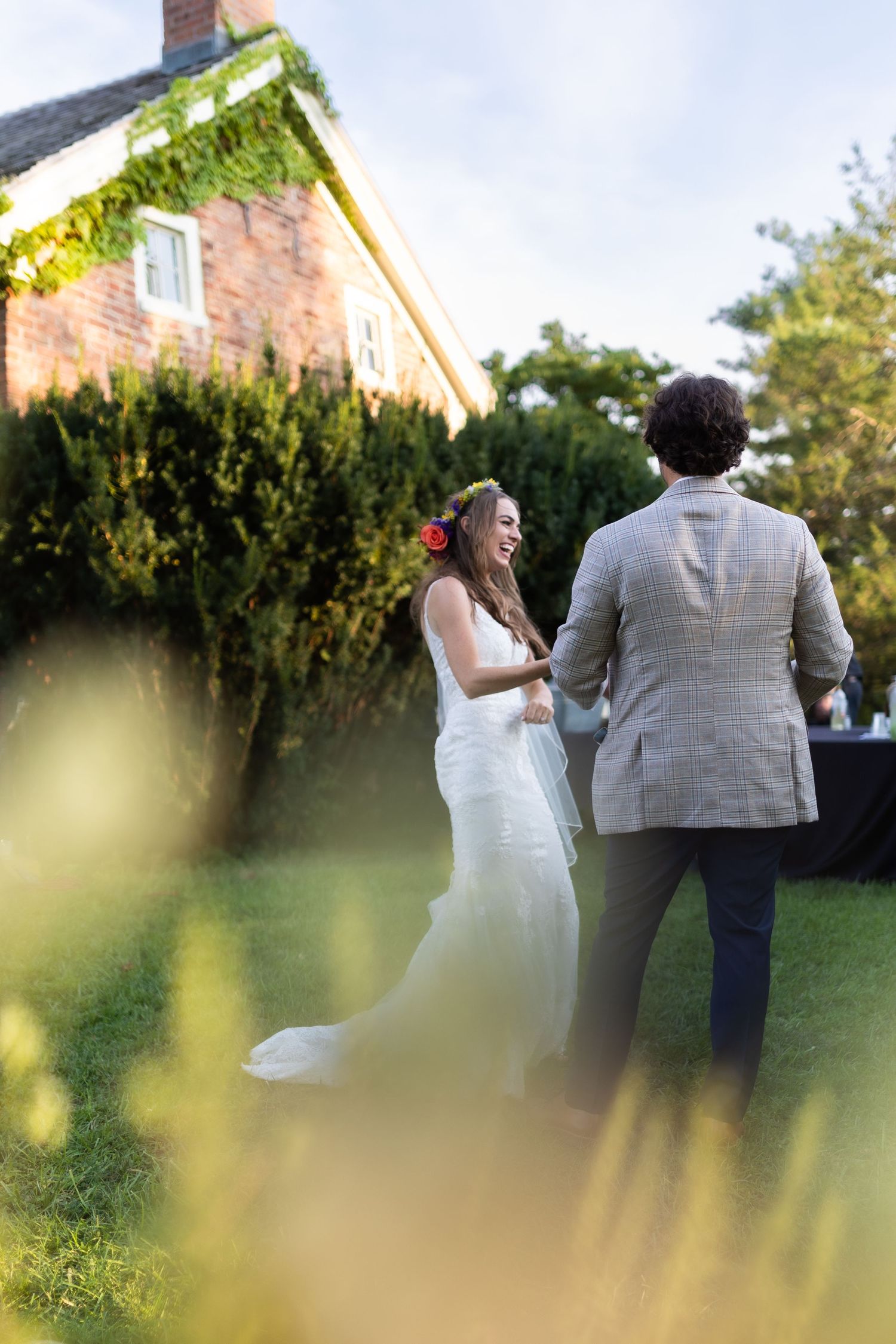 Wedding portrait. Candid. Windrift Hall.