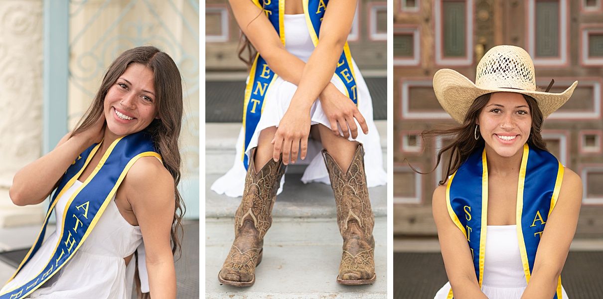 college senior girl portrait session on the OKWU campus by Kristi Bray Photography