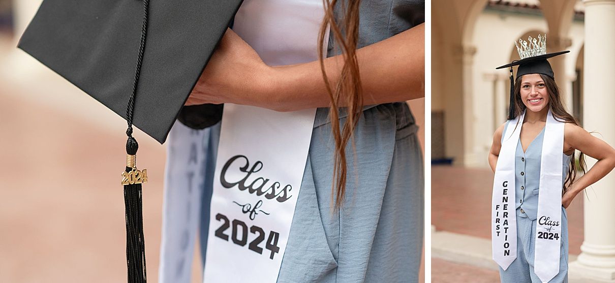 college senior girl portrait session on the OKWU campus by Kristi Bray Photography