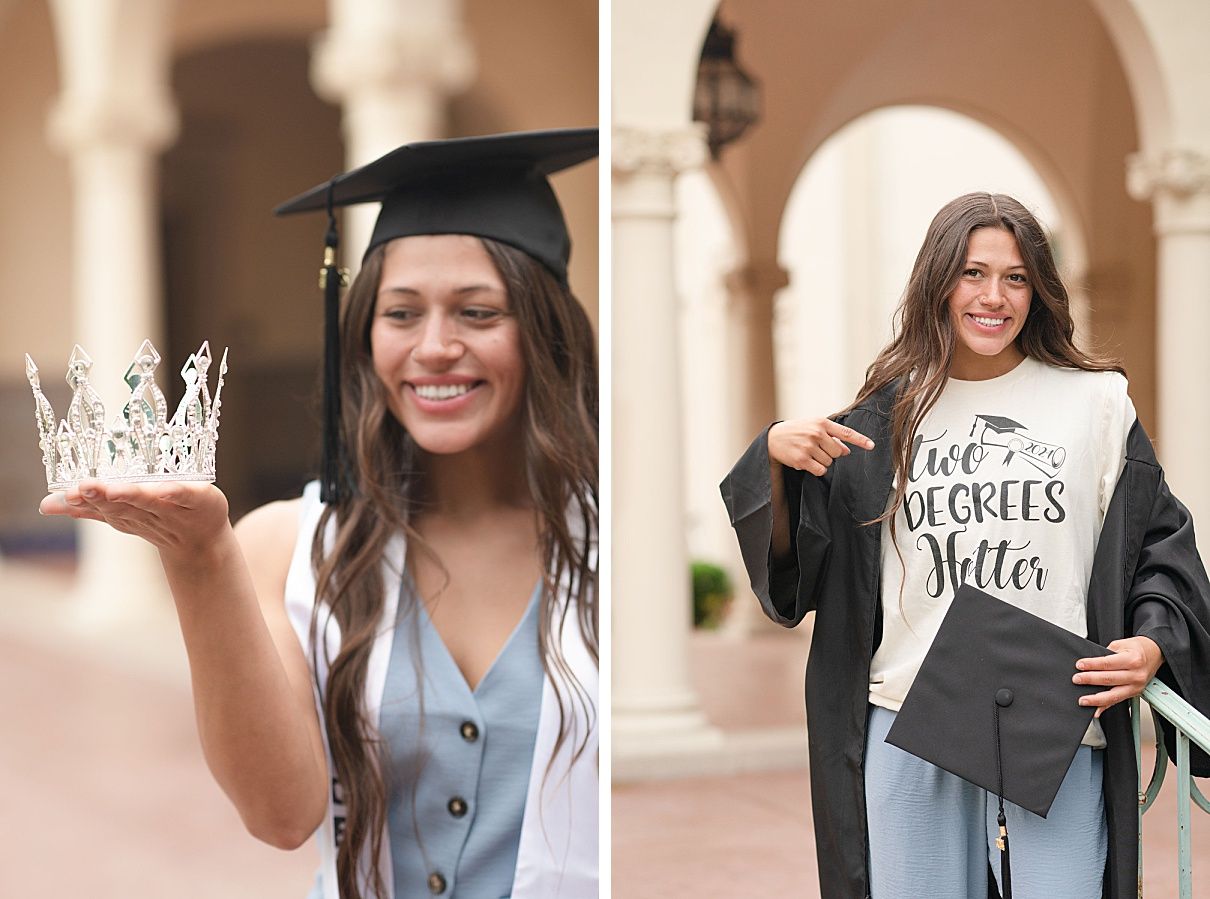 college senior girl portrait session on the OKWU campus by Kristi Bray Photography