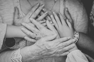Mother & daughter's hands