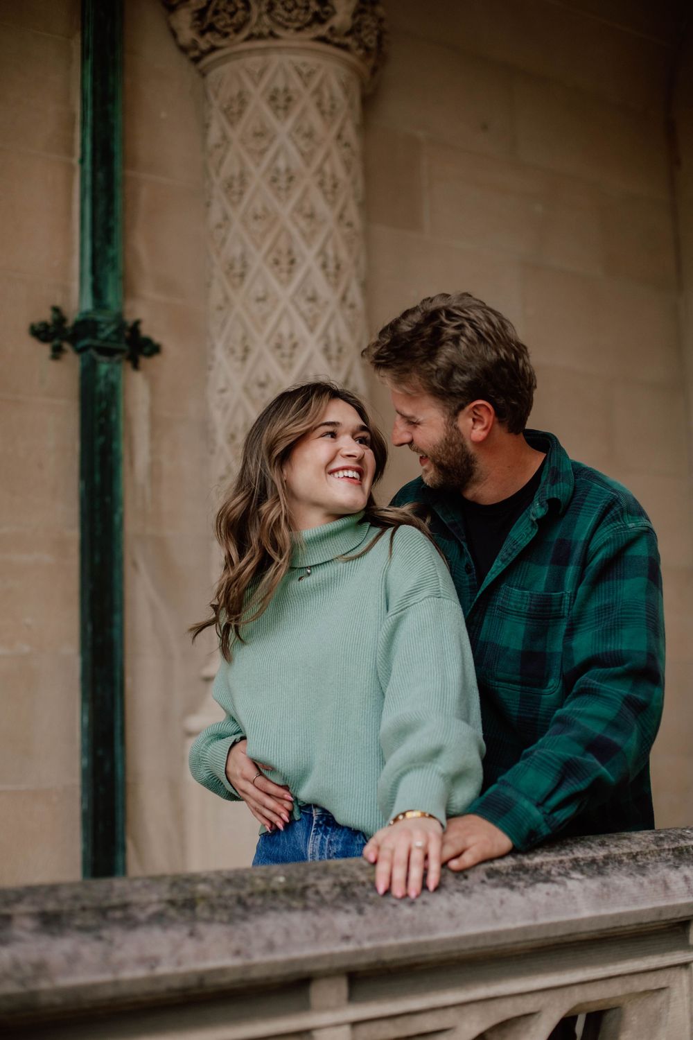 Biltmore proposal engagement session Romantic