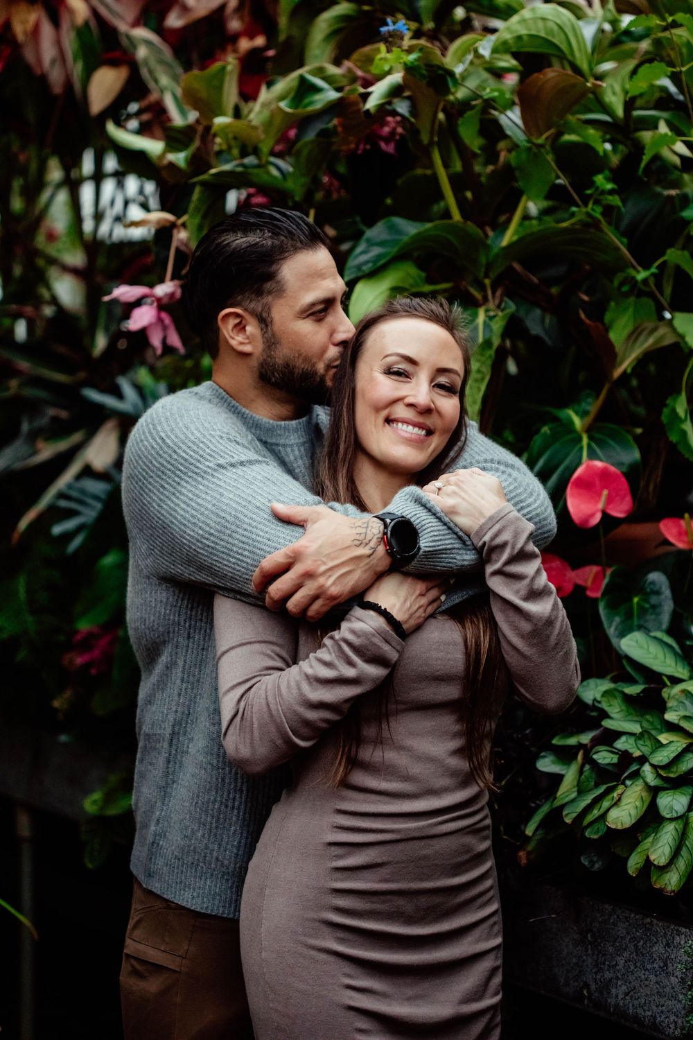 Biltmore gardens engagement session