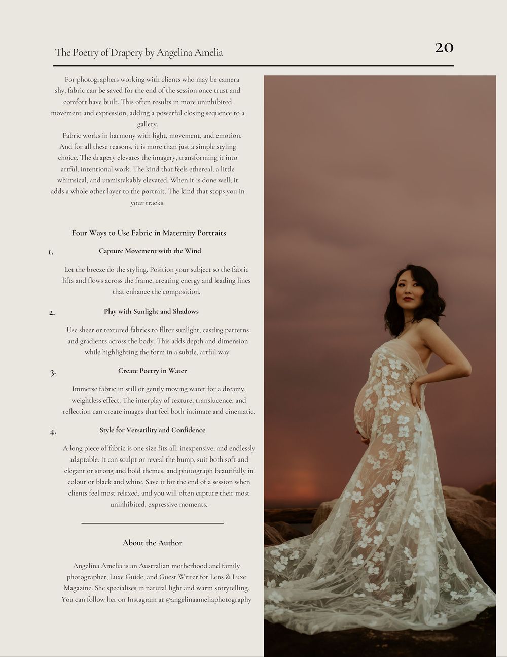 Ethereal bridal gown with delicate lace florals and flowing train photographed against a muted background.